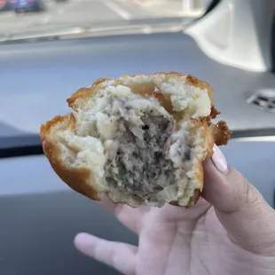 Close up inside thap can bao