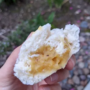 Dessert bao - custard with mango and pineapple