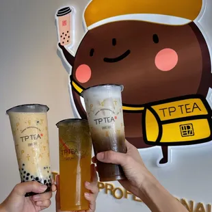 Boba Mango Milk Tea, Fantastic Fruit Tea and TieGuanYin Tie Latte (From left to right)