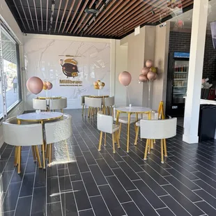 Seating area. A lot bigger than San Mateo location!