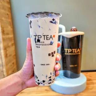 TGY Milk Tea w/ Boba, Grass Jelly &amp; Coffee Jelly