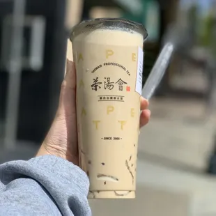 Tie Guan Yin Milk Tea with QQ noodles