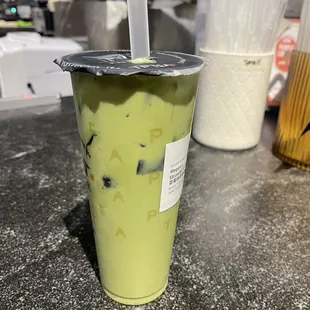 Strawberry Matcha Latte