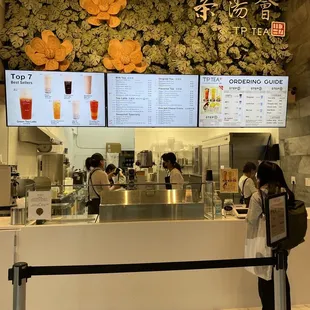 Interior and menu