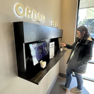 You can order through these machines