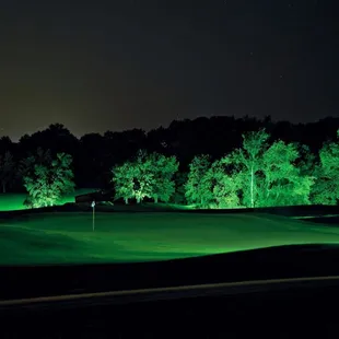 #18 Green at Night