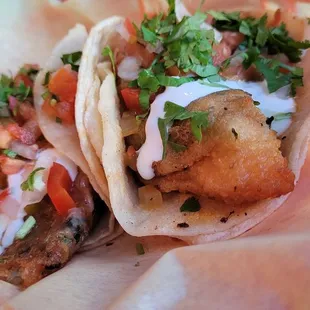 a closeup of a taco