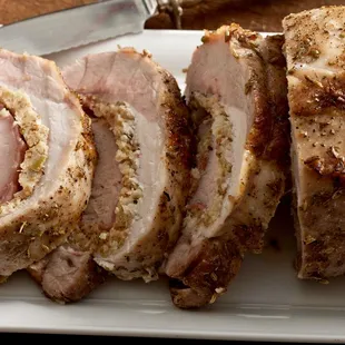 Saturday Night Chefs Special - Herb Crusted Stuffed Pork Loin