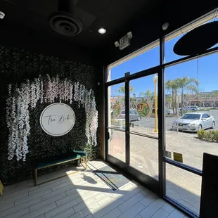 a view of the outside of a restaurant