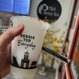 Lychee Slush with Lychee Jelly