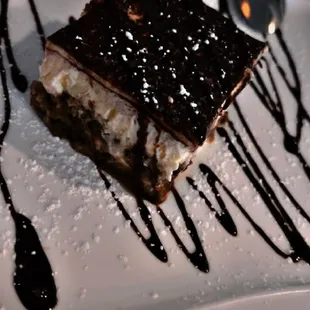 a dessert on a plate