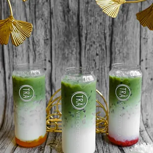 Matcha Latte - Mango, Classic &amp; Strawberry