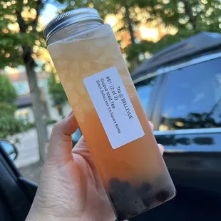 Guava Ice Tea W/ Tapioca