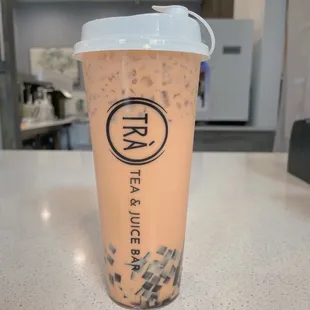 Hong Kong Milk Tea with coffee jelly