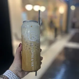 Coconut cream Vietnamese coffee