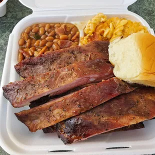 Rib, Mac &amp; Cheese &amp; Smoked Beans