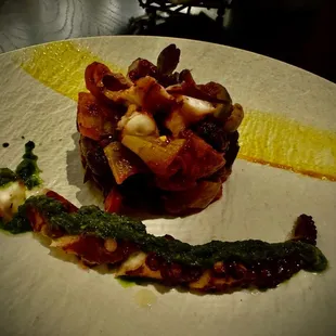 Polpo Griliato - octopus appetizer, this was the best part of our meal.
