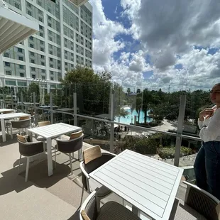 Outside seating