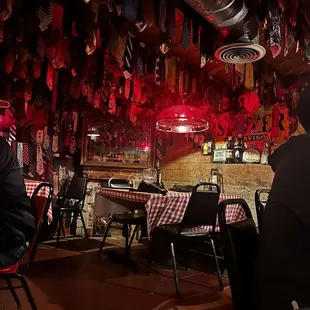 people sitting at tables