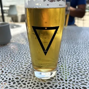 Solid beer outside on the patio