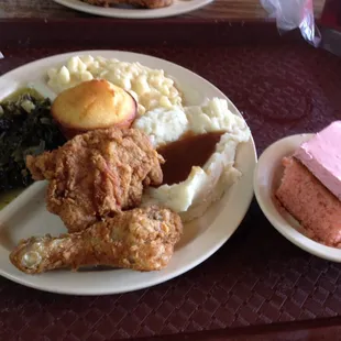 Five dollars lunch plate. Great deal.