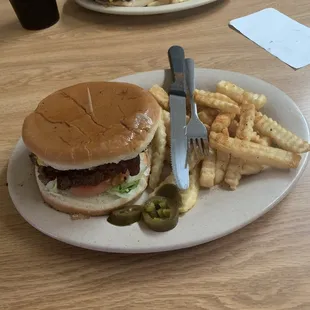 Trace-Way burger and fries