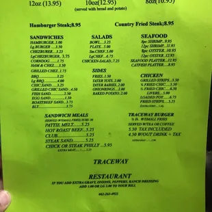menu, burritos and wraps