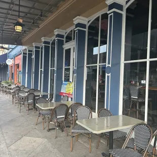 Outdoor Dining Area on Magazine Street of new location