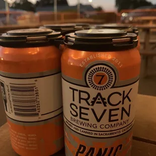 two cans of track seven