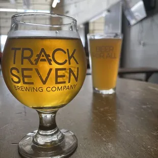a glass of beer