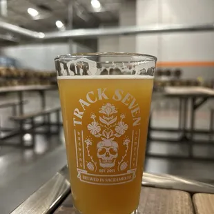 A delicious hazy in a beautiful glass