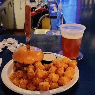 Black and Bleu Burger