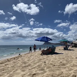 Lazy family beach day