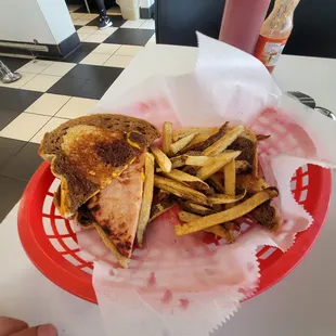 Grilled ham and cheese