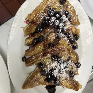 Blueberry French toast.