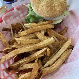 Fresh cut fries are great!