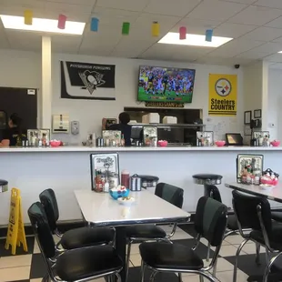 interior, sushi and sashimi