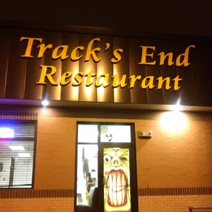 the front of the restaurant
