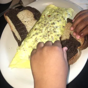 Bacon omelette