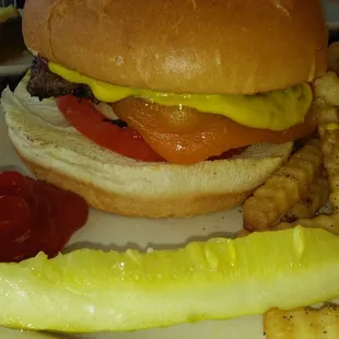 Excellent cheese burger