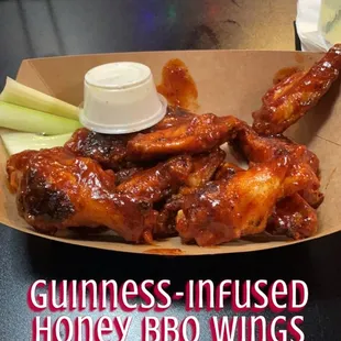 Guinness-Infused Honey BBQ Wings
