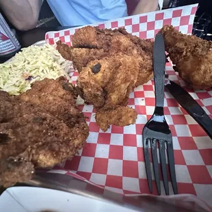 Four piece chicken dinner