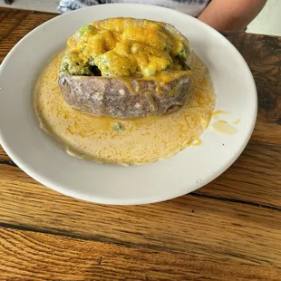 Loaded Broccoli Cheese stuff baked potato