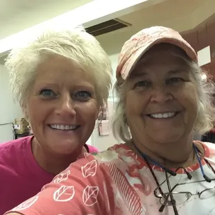 The absolute best part of lunch meeting this friendly pizza maker!