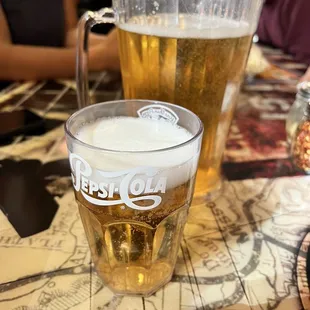 Beer in a soda cup