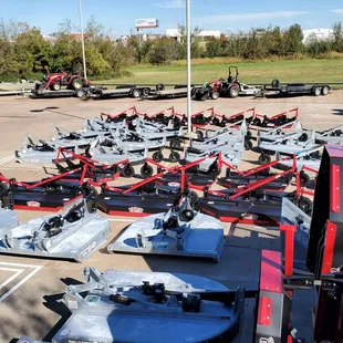 so many attachments to choose from at Tractor Bobs