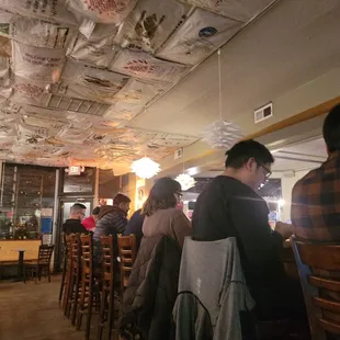 Darker vibe. 19 beer selections