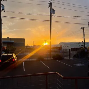 outside