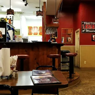the interior of a restaurant