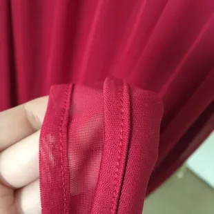 Clean seams, and ready in 2 weeks